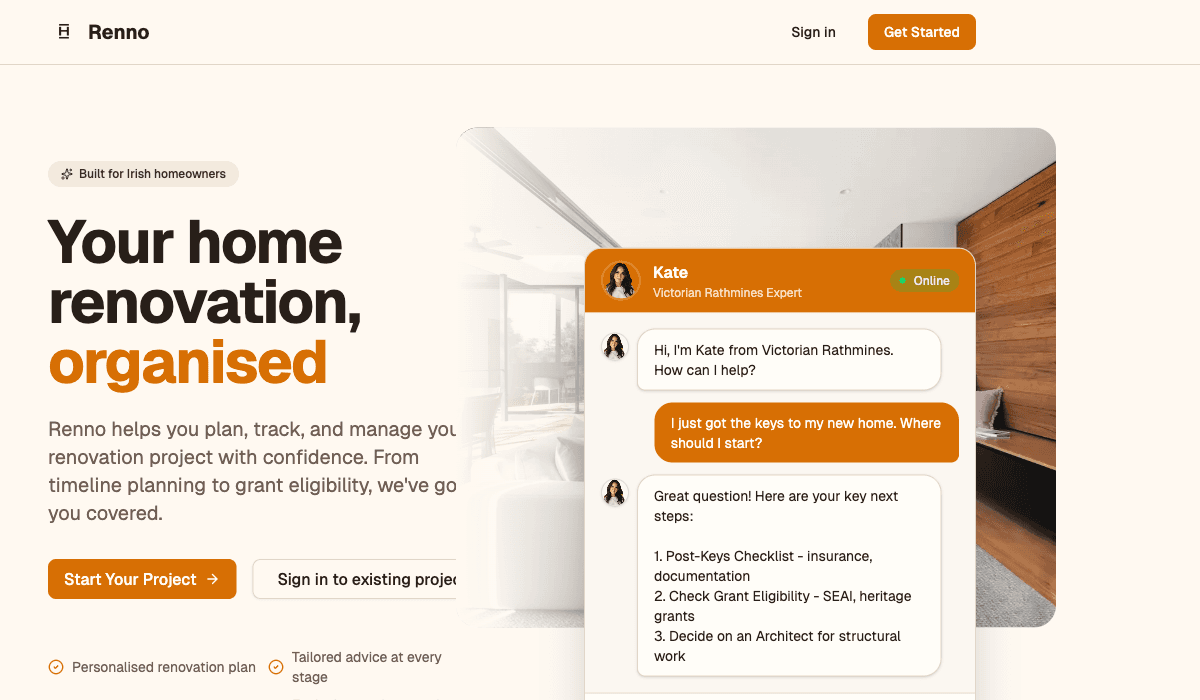 Renno - Home Renovation SaaS