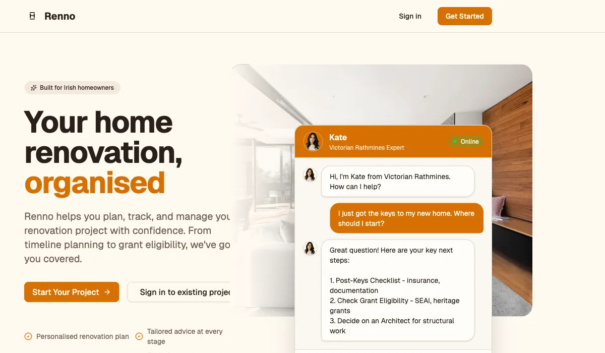 Renno - Home Renovation SaaS